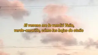 el veneno me lo vende oto&ntilde;o // lyrics (Chocolate MC - M&iacute;renme ahora)