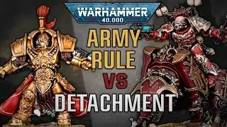 Warhammer 40K: Army Rules vs Destacamentos (La diferencia REAL)