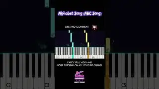 Alphabet Song (ABC Song) - Easy Piano #happypiano #piano #pianocover #easypiano