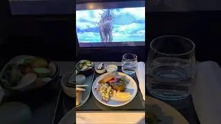 Etihad EY2 Business Class Meal. Luxury Inflight Dining. #shorts