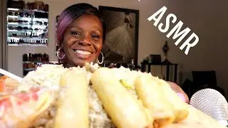 Trying Fried Rice Veggie ASMR Eating Sounds No talking