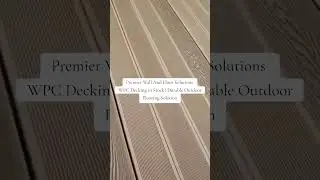 WPC Decking in Stock | Durable Outdoor Flooring Solution