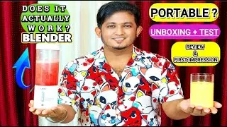 LIBRA Portable Blender Review🔥Unboxing+Real Test!🔥Best Blender For SMOOTHIES😮Rechargeable blender 🔥.