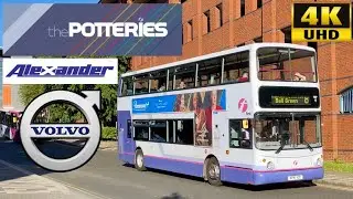 [First Potteries: 8 Hanley to Ball Green via Smallthorne] Alexander ALX400 VolvoB7TL (32066/KP51VXO)
