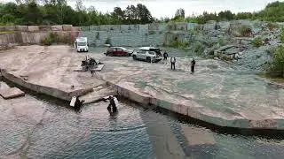 Scuba Diving in a Finnish Quarry – Stunning Drone & Underwater Footage