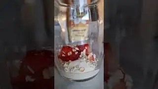 Strawberry Parfait Treat Luxury Dessert With Greek Style Honey Yogurt
