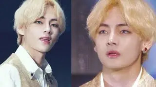 TAEHYUNG BLONDE HAIR #bts #taehyung