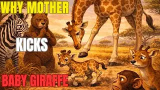 GIRAFFE & HER NEW BORN | WHY GIRAFFE KICKS HER BABY | WILDLIFE STORY | Story based on facts