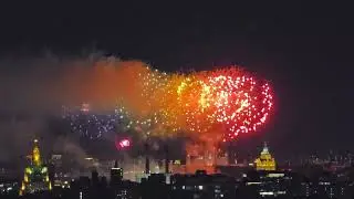 Праздничный салют в честь 80-летия Победы в Великой Отечественной войне 1941-1945 г. - 9 мая 2025 г.