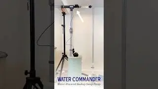 Water-Powered Backup Sump Pump Demo | Water Commander&trade; #basementwaterproofing #sumppump #plumbing