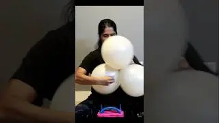 How To Make Balloon Triplets #youtubeshorts #shortfeed #shorts #diy#tips#tricks #hack #decor#balloon