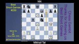 Mikhail Tal vs NN  #Best Short Games #230