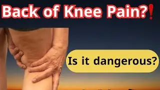 What Causes Pain Behind Your Knee ?  back of knee pain / knee back pain