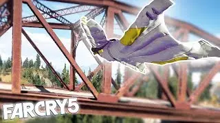 FAR CRY 5 WINGSUIT & GRAPPLE HOOK STUNT! Far Cry 5 Funny Moments & Fails!