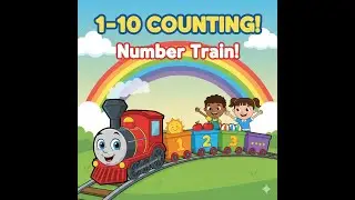Number Train Adventure! 🚂 Cartoon Animation to Learn Numbers 1-10 FAST! Count 1 to 10 with Cartoon