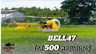 Bell47 ฮอร์สเกลไทย ไซส์500 ติด GPS ใครๆ ก็บินได้   #bell47 #เฮลิคอปเตอร์บังคับ #เครื่องบินบังคับ