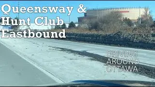 Queensway and Hunt Club Eastbound
