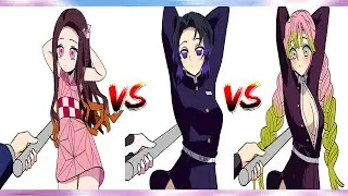 Zero Two Dodging meme Anime Compilation (Shinobu vs Mitsuri vs Nezuko)