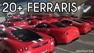 20+ Ferraris Departing Marina Bay Floating Platform Singapore