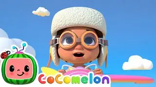 Nina the pilot! | Cocomelon and Little Angel Nursery Rhymes