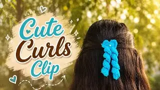 Easy Crochet Bow Curl Clip Tutorial | Step-by-Step Crochet Hair Accessory ✨