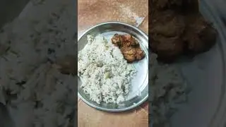 coconut rice and chicken 🍗🍗 😋 curry 🍛😋😋