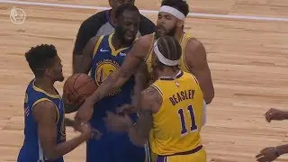 Michael Beasley, Lance Stephenson Ejected Lakers vs Warriors Preseason! 2018 NBA