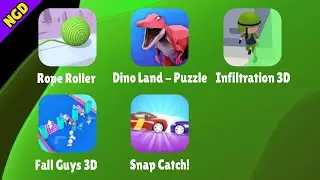 Rope Roller, Dino Land - Puzzle, Infiltration 3D, Fall Guys 3D, Snap Catch! | New Games Daily