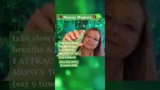 Money Magnet Reiki. Asmr green calcite crystal healing #shorts