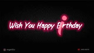 happy birthday black screen || sr templates editz || #no1