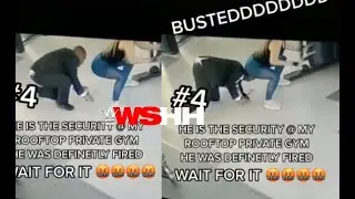 Security Guard Couldn't Control Himself After Spotting A Woman Working Out At A Gym... He Sniffed