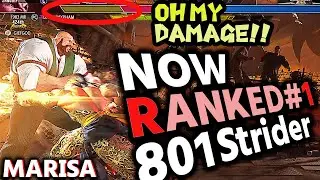 SF6: 801Strider  Now Ranked #1 Marisa  MR2100 over  VS Guile | sf6 SFWX StreetFighter6 sfvi 4K