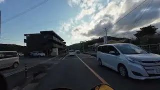 Driving on a scooter in countryside Amami island, Japan 4K, 60FPS