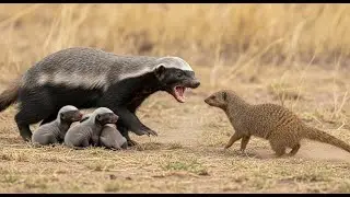 A Reckless Mongoose Dares to Provoke the Mad Honey Badger