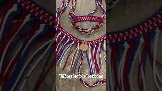 Bitless bridle and fringe breast collar #horseaccessories #horseriding