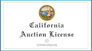 California Auction License - What You need to get started #license #California