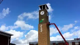 The day the town clock got its voice back. Newton Aycliffe town clock after the refurbishment 2/3/17