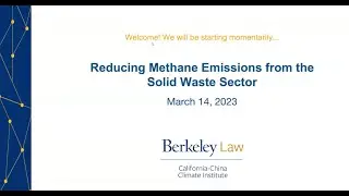 Methane Webinar Series: Reducing Methane Emissions from the Solid Waste Sector