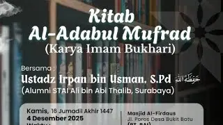 Live | Kajian Kitab Adabul Mufrad