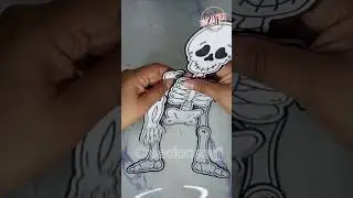 💀 Esqueleto articulado 💀 para decorar en #halloween #skeleton #scary