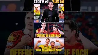 Pet commins and Trevis head Rejected 58 crore offer 🙄. #cricket #viralvideo #music #indvsausodi