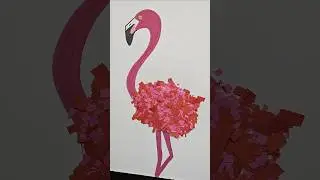 How to Draw 3D Flamingos