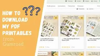 How to download my Free Printable Journaling Kits | How to download a Printable from Gumroad