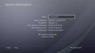 PS4 Jailbreak Spoofed To Jailbreak 13.04 GoldHEN