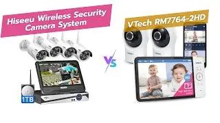 Hiseeu 16-канальная расширяемая беспроводная система безопасности против детского монитора VTech ...