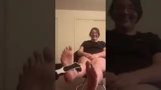 Ticklish Foot Scrub.