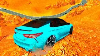 GTA 4 Cliff Drops & Crashes (Real Cars Mods) ep.94