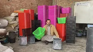 How Waste Batteries Are Converted into Plastic Fruit Crates Through Recycling | Factory Process