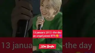 The Day an Angel Joined BTS | 13 Jan 2013 👼💜 | #BTS #bts BTSARMY #13January2013