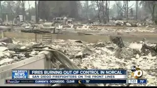 Fires burning out of control in NorCal